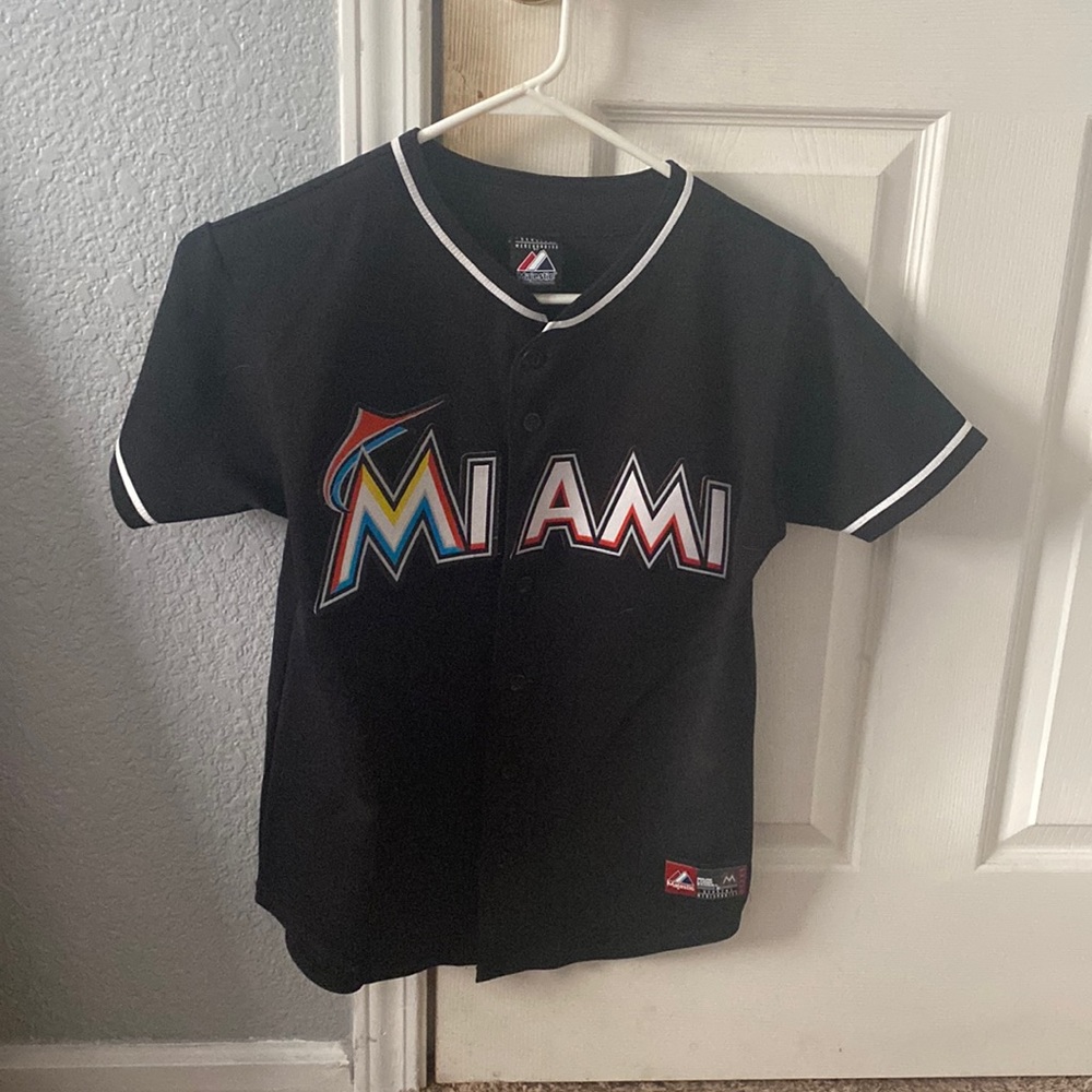 Giancarlo Stanton Miami Marlins jersey.